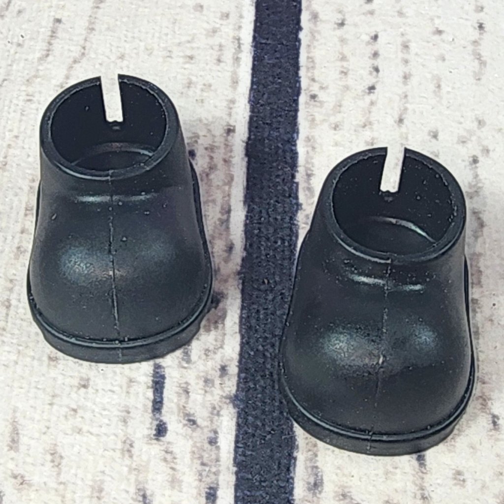 Black Vinyl Shoes Specially Designed For Labubu